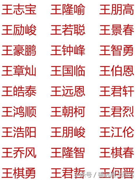 姓王的名字|男宝宝王姓取名大全2023（精选500个）